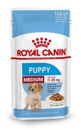 Picture of Royal Canin Medium Puppy (in Gravy) Dog Food 140gr
